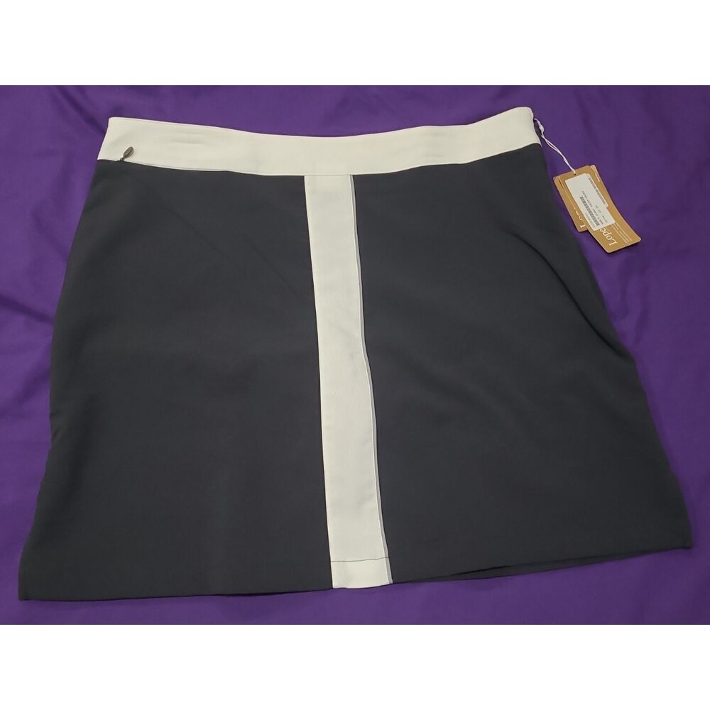 Nancy Lopez Desert Dry Black Golf Pickleball Skort Skirt Size 14